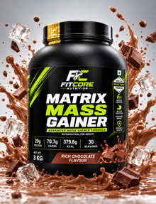 Fitcore Nutrition Matrix Mass Gainer 3 Kg I Advance Mass Gainer Formula