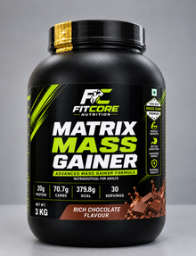Fitcore Nutrition Matrix Mass Gainer 3 Kg I Advance Mass Gainer Formula