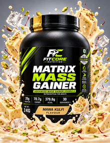 Fitcore Nutrition Matrix Mass Gainer 3 Kg I Advance Mass Gainer Formula