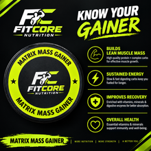Fitcore Nutrition Matrix Mass Gainer 1 Kg I Advance Mass Gainer Formula