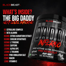 Black Beast The Big Daddy Inferno Preworkout Powder 300g
